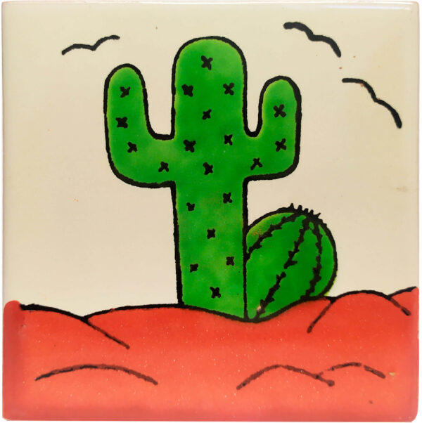 Mundo de Azulejos Azulejo Decorado Cactus