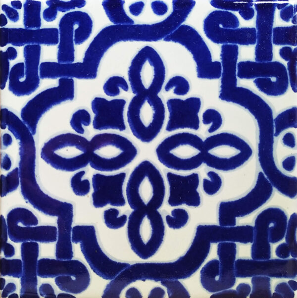 Mundo de Azulejos Azulejo Decorado Palenque Azul