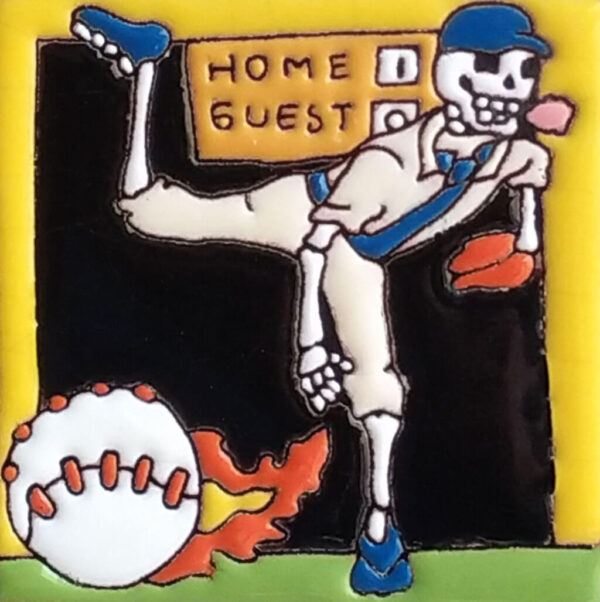 Mundo de Azulejos Azulejo Relieve Beisbol