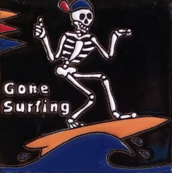 Mundo de Azulejos Azulejo Relieve Gone Surfing
